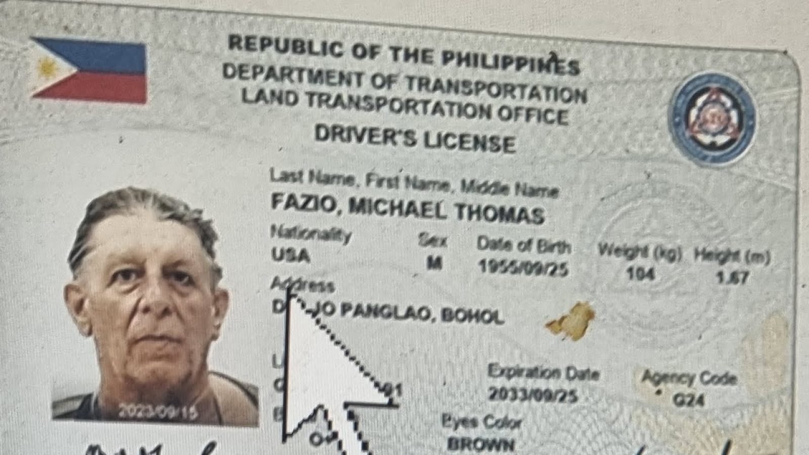 Fazio Driver Licence